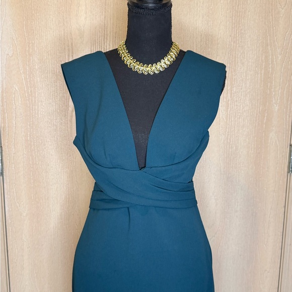 BHLDN Danica Dress Deep Teal Green Sleeveless Dress - Picture 11 of 16